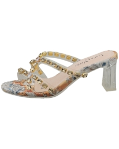 Laura Vita - Sandale cu toc JACBO 23 Galben, Femei