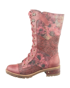 Laura Vita - Ghete NCORAIL 85 ZIP Rosu, Femei