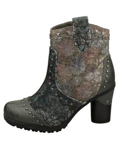 Mustang - Ghete SIDE ZIP HIGH HEEL Verde, Femei