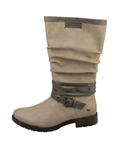 Mustang - Cizme inalte SIDE ZIP LOW HEEL Alb, Femei