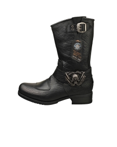 New Rock - Ghete cu platforma BIKER M-GY07-S10 Negru, Unisex