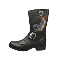 New Rock - Ghete cu platforma BIKER M-GY32-S10 Negru, Unisex