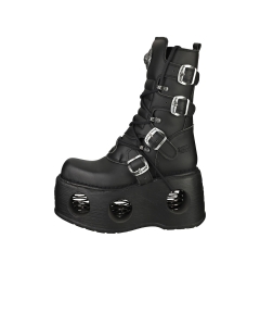 New Rock - Ghete cu platforma BOOT METALLIC M-373-VC2 Negru, Unisex
