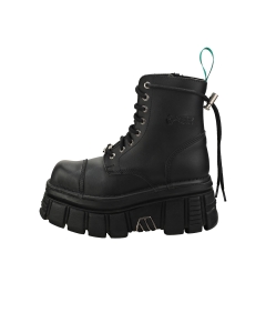 New Rock - Ghete cu platforma COMBAT VEGAN Negru, Unisex